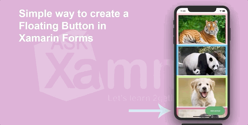 Simple way to create a Floating Button in Xamarin Forms – AskXammy
